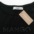 MANGO BASIC SHORT SLEEVE WOMEN T SHIRT | BLACK